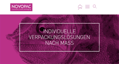 Desktop Screenshot of novopac.ch