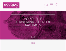 Tablet Screenshot of novopac.ch